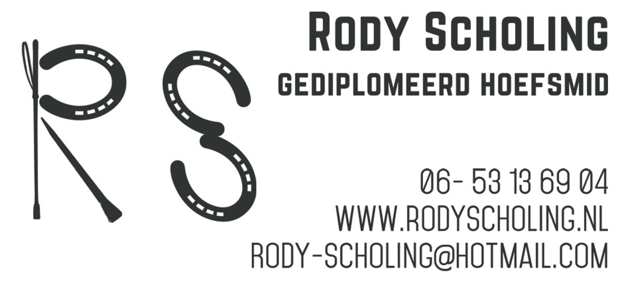 Rody Scholing - gediplomeerd hoefsmid